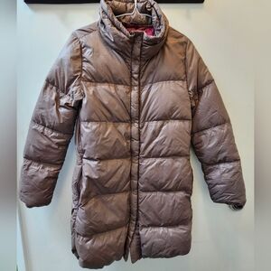 Gap Women’s XS Light Brown Bubble Puffer Jacket | Full Zip